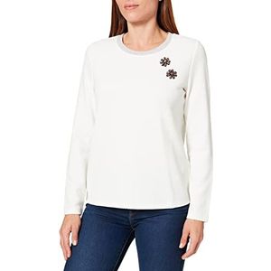 Taifun Dames shirt met lange mouwen, gebroken wit (9700)