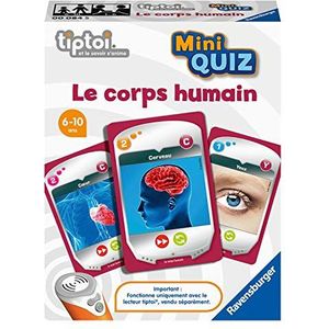 Ravensburger - Tiptoi® Mini Quiz - Het menselijk lichaam - Educatieve spelletjes zonder scherm in het Frans - Kinderen vanaf 6 jaar - 00 084