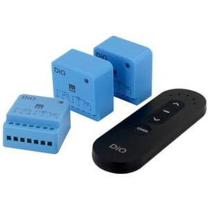 DiO Connected Home Set van 3 modules voor rolluiken met 5-kanaals afstandsbediening (433 MHz/Zigbee/BLE)