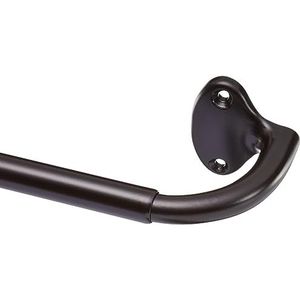 Amazon Basics gordijnverduisteringsstang, 122 tot 224 cm, bronskleurig