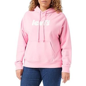 Levi's Pl Graphic Stndrd Hoodie Ssnl Poster Lo Hoodie Dames, Pl Graphic Stndrd Sweatshirt met capuchon Ssnl Poster Logo Pl Prism Roze