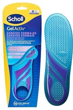 Scholl Semelles GelActiv Chaussures formelles pour femme - Design ajusté pour un usage quotidien avec des chaussures habillées, élasticité supplémentaire avec la technologie GelWave - Taille 35,5-40,5