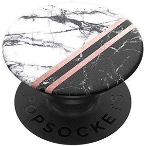 PopSockets PopGrip houder en handgreep voor smartphone en tablet met verwisselbare top, marmer roze