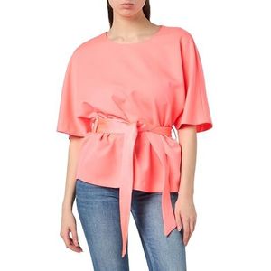 Taifun 560357-11051 Damesblouse (1 stuk), Fluorescerend roze