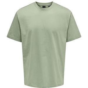 Only & Sons Onsfred Rlx Ss Tee Noos T-shirt voor heren, 2 stuks, Hedge groen