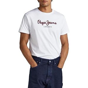 Pepe Jeans eggo heren T-shirt (1-Pack), 800, wit, S