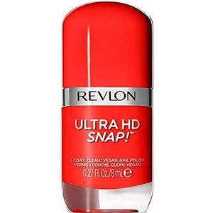 REVLON Nagellak Revlon Ultra HD Snap!, 100% veganistisch, 78% natuurlijke ingrediënten, intensieve formule, glanzend en versterkend, nr. 031 She's on Fire 8 ml