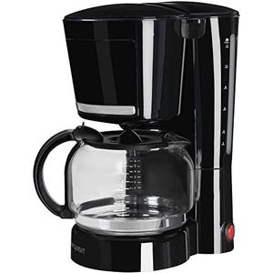 Exquisit KA 3102 swi filterkoffiezetapparaat, 12 kopjes koffie, 1 x 4-870 W, automatische uitschakeling, verlichte aan/uit-schakelaar, transparante waterniveau-indicator, druppelstop