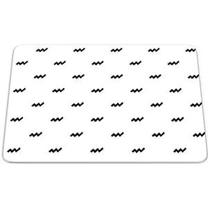 Bonamaison, Pop Art digitale print rechthoekige muismat met antislip onderkant voor kantoor en thuis, 22 x 18 cm