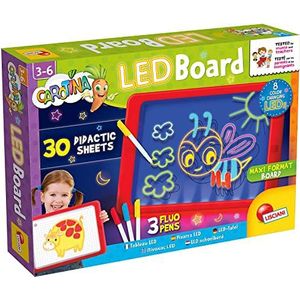 Lisciani - Carotina LED-bord met didactische kaarten - educatief spel voor kinderen vanaf 3 jaar - EX77441