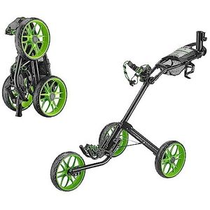 CaddyTek CaddyLite 15.3 V2 Deluxe viervoudig opvouwbare golfkar, groen en groen