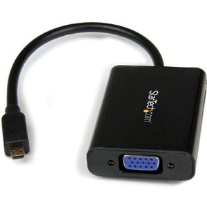 StarTech.com Micro HDMI naar VGA-adapterkabel met audio - Micro HDMI (M) naar VGA (F) (MCHD2VGAA2)