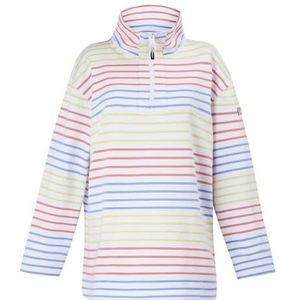 Regatta Bayletta Halz Sweat-shirt zippé pour femme, Rayures Blanc/multicolore, 46