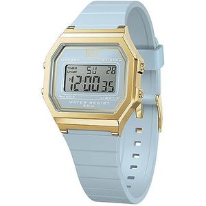 ICE-WATCH - Ice Digit Retro - Dameshorloge met kunststof armband (Small), Blauw, Klassiek