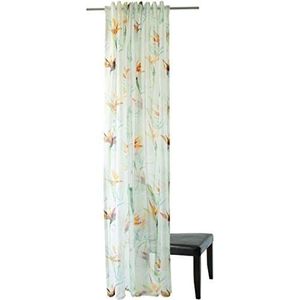 Transparant gordijn bont | moderne bloemen bloemen | woonkamer slaapkamer kinderkamer | 140x245cm
