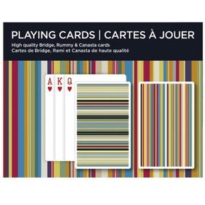 Piatnik - 2611 - speelkaarten - strepen dubbelspel - 2 x 55 stuks