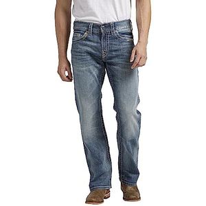 Silver Jeans Zac Straight Jeans voor heren, Indigo licht