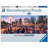 Avond in Amsterdam Panorama (1000 Stukjes) - Ravensburger Puzzel