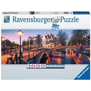Avond in Amsterdam Panorama (1000 Stukjes) - Ravensburger Puzzel