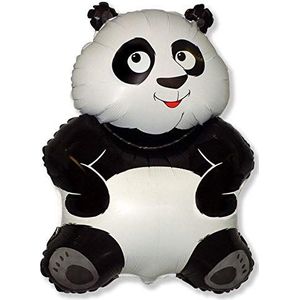 Ballonim Panda beer - XXL reuzen ca. 80cm - verjaardagsdecoratie - folieballon Happy Birthday party deco sloth