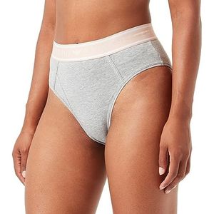 Emporio Armani Emporio Armani Dames High Waist Brief Iconic Logoband Damesslip (1 stuk), Lichtgrijs chinees