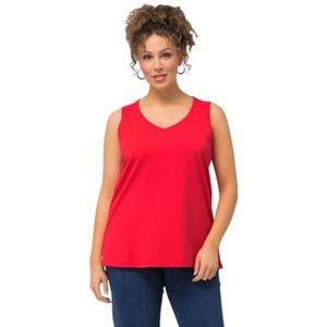 Ulla Popken Classic 724584 T-shirt met V-hals voor dames, Koraal