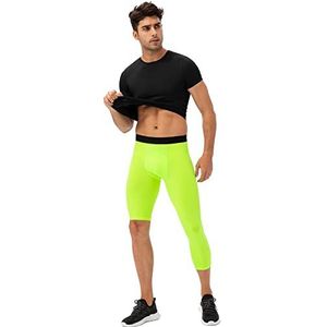 EULLA legging legging heren, Fluorescerend Groen