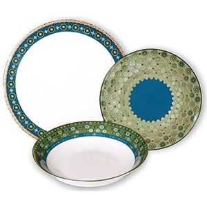 Images d'Orient - Andalusia 18-delig porseleinen tafelservies voor 6 personen