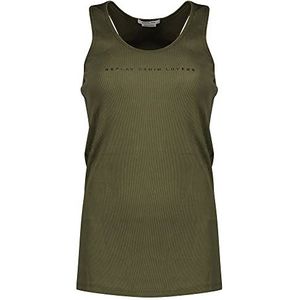 REPLAY Chemise Cami Femme, 238 Vert militaire, L