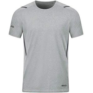 JAKO Challenge T-shirt voor heren, lichtgrijs/antraciet