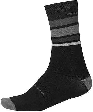 Endura Baabaa Merino Stripe Socks (1 stuk) herensokken (1 stuk)