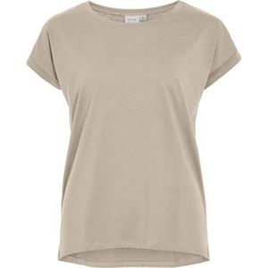 VILA Vidreamers New Pure T-shirt-noos Vidreamers New Pure Noos T-shirt voor dames (1 stuk), Cement