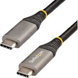 StarTech.com USB C-kabel 10 Gbps 50 cm - USB-IF-gecertificeerd - USB 3.1/3.2 Gen 1 Type-C kabel - 100 W (5 A) Power Delivery, DP Alt Mode - USB C naar C kabel - opladen/synchroniseren (USB31CCV50CM)