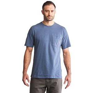 Timberland PRO Werkshirt met korte mouwen voor heren, Donkerblauw, XL