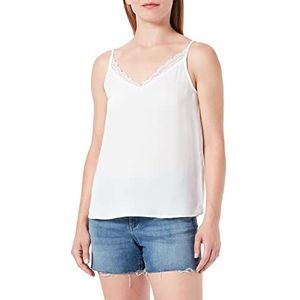 Only Onlanna SL Mix Lace Singlet WVN tanktop dames, Cloud Danser