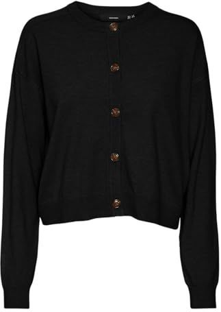 VERO MODA VMFANTASTIC Cardigan en tricot pour femme, Noir, XS