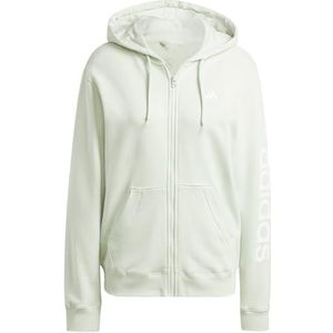 adidas Essentials Linear Full-Zip French Terry Hoodie Trainingspak met capuchon voor dames