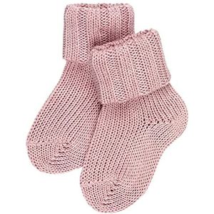 FALKE Flausch Unisex babysokken katoen merino wit navy grijs roze warm dik winter zonder patroon 1 paar, roze (Thulit 8663)