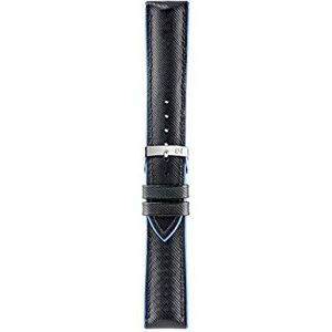 Morellato A01X4762797 Armband van rubber en leer, zwart., 22mm, armband
