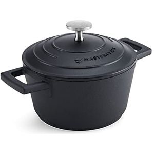 Braadpan, Gietaluminium, 16 CM, 1.4 L, Zwart - MasterClass