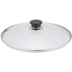 Ballarini Lucca 28cm Glasdeckel - Glazen deksel met roestvrijstalen rand voor optimale stevigheid