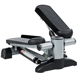 Ultrasport up-down stepper, mini fitnessapparaat incl. trainingscomputer met vele functies, fitnesstraining voor thuis, hometrainer, swingstepper voor been- en konttraining