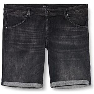 JACK&JONES PLUS Shorts voor heren, zwarte jeans, maat 48 grote maat, Zwarte jeans
