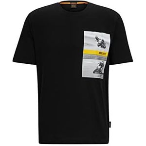 BOSS Theemotor T-shirt heren, Zwart 1