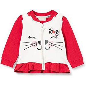 Chicco Gebreid vest voor baby's, meisjes, rosso e bianco