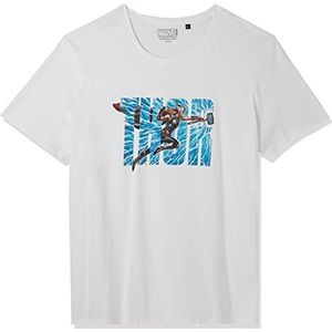 Marvel Metlatmts005 T-shirt voor heren, 1 stuk, Wit.
