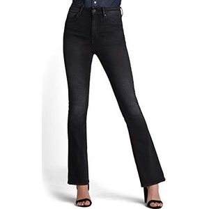 G-STAR RAW 3301 Skinny High Waist Flare Jeans, zwart (Jet Black D01541-b472-a814)