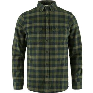 Fjällräven Skog Shirt M T-shirt voor heren, Donker lauriergroen, XS