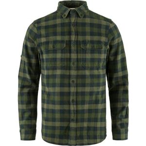 Fjällräven Skog Shirt M T-shirt voor heren, Donker lauriergroen, XS