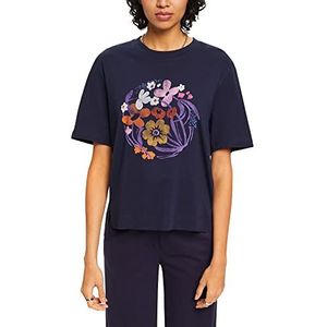 ESPRIT Dames T-shirt, 400/Navy, XXS, 400/marineblauw